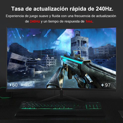 Monitor Gamer Z-Edge con pantalla de 1" 240Hz 127V y resolución Full HD