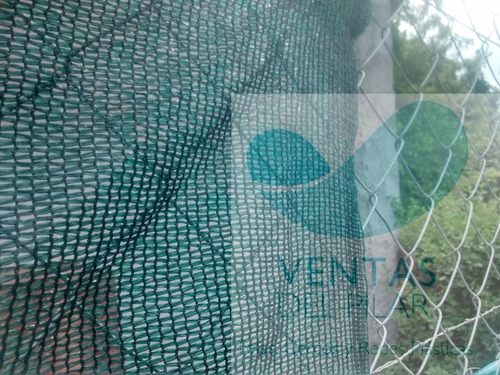 Imagen 3 de 6 de Media Sombra Verde Obra Rollo 2,1x50m Envios Pilar-escobar