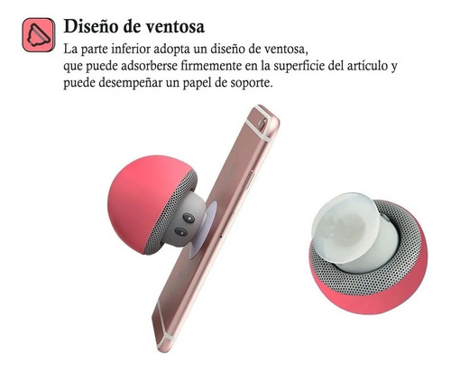 Mini Bocina Bluetooth Recargable Estilo Hongo Portátil Pop