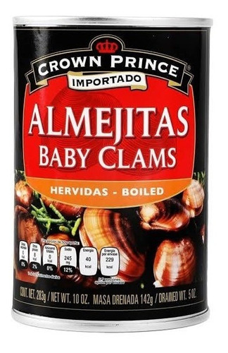 2 Pack Almejitas Hervidas (baby Clams) 283 Gr Cada Una