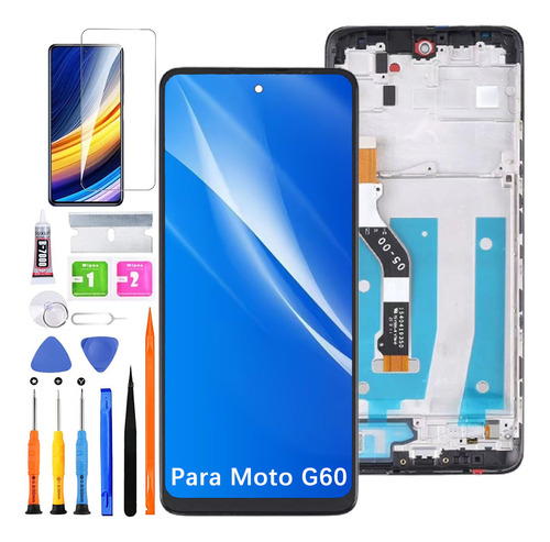 Pantalla Para Moto G60 Xt2135 Display Con Marco