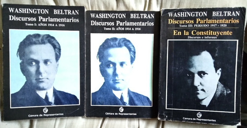 Washington Beltran Discursos Parlamentarios 1914 1920 3 Tomo