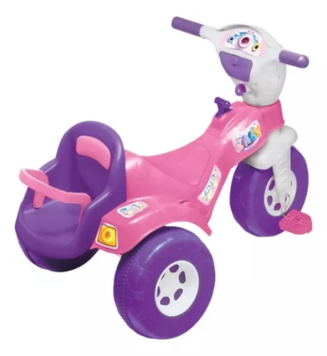 Boneca C/ Motoca Infantil Bebe Baby Petit Scooter Macia Milk