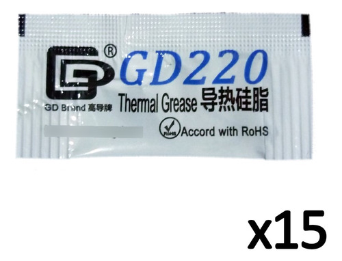 Sobres Pasta Grasa Térmica Disipador Calor Gd220 0,5grs