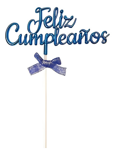 Topper De Torta Feliz Cumpleaños Decoracion Cumpleaños