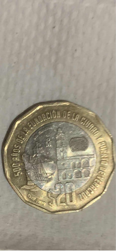 Moneda Conmemorativa 20 Pesos ,500 Años De La Fundación