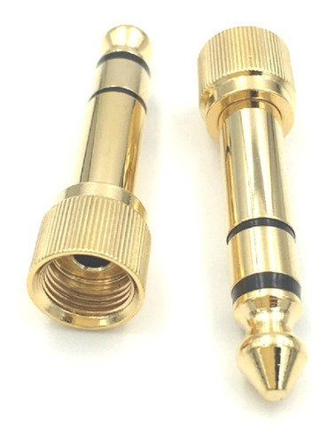 X2 Plug Original Audífonos Pioneer  Ymás 6.3 A 3.5 Rosca Oro