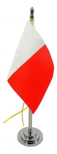 Mini Bandeira De Mesa Catar 15 Cm De Mastro Poliéster