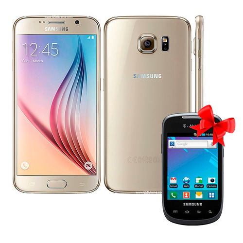 Celular Samsung Galaxy S6 32gb Gold Liberado + Cel. Regalo (Reacondicionado)