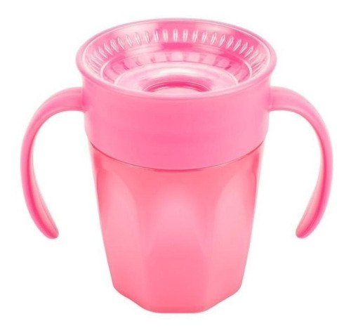 Vaso De Transicion Sin Boquilla Dr Browns 360° 7oz/200ml 6m+ Color Rosa