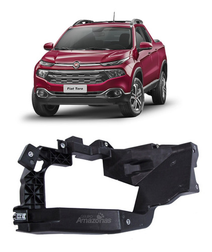 Suporte Reforco Farol Direito Original Fiat Toro 2016 2017