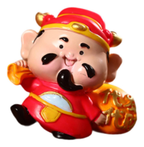 2 Figura Decorativa De Año Nuevo Chino Pintada A Estilo E