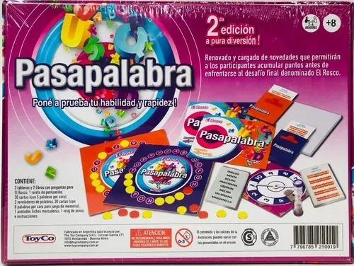 Pasapalabra 2 Segunda Edicion Juego Mesa Org Toyco 21001