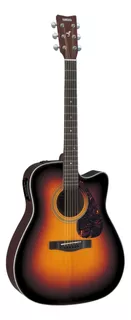 Guitarra Electroacústica Yamaha FX370C para diestros tobacco brown sunburst palo de rosa brillante