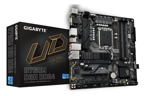 Placa Mãe Gigabyte B760m D3h Ddr4 Matx Lga 1700 Hdmi Dp Vga