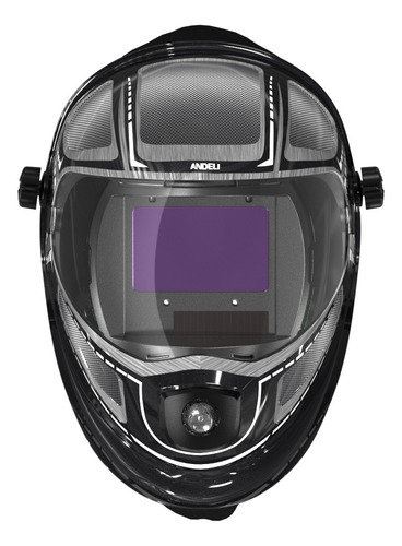 Máscara Solda Automática Com Filtro/lanterna 180ºcor Real/8k