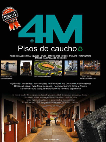 Pisos De Caucho Establos Caminador Hípico Trailer 1x1m 2cm Negro
