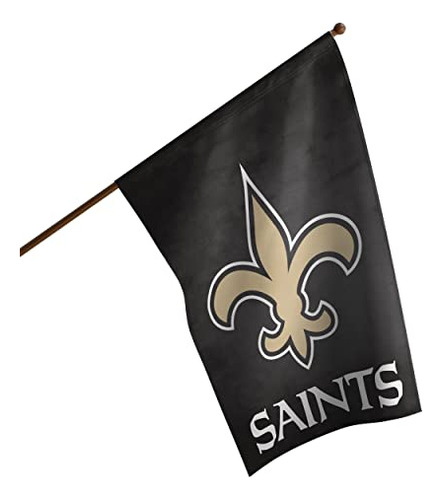 Bandera Foco New Orleans Saints Nfl Solid Vertical