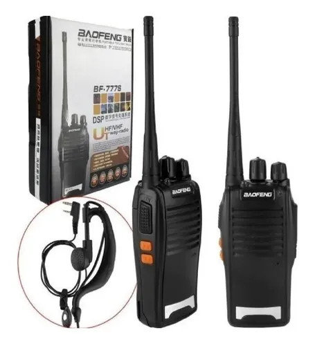 comprar Radio Comunicaciones Baofeng X 2 Bf 777s Negro 3km Boquitoki