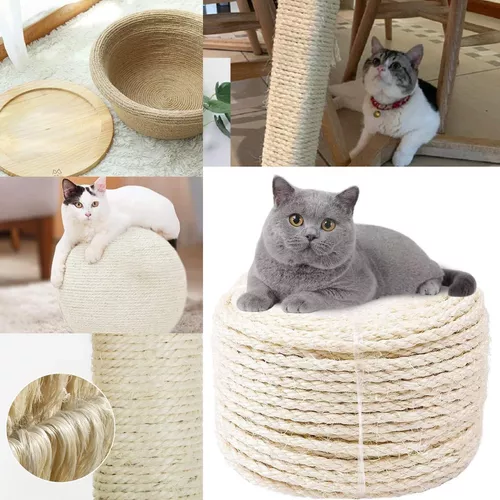 Jspyfits - Cuerda De Sisal Natural Para Gatos Blancos De 0..