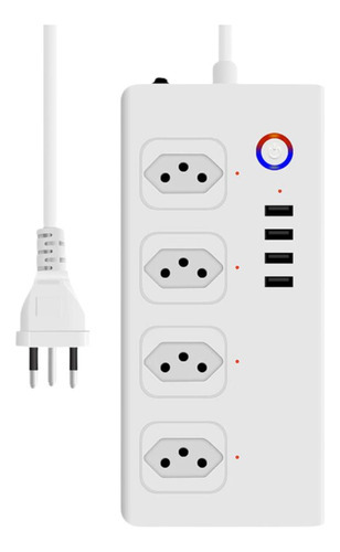 Filtro De Linha Smart Zigbee 4 Tomadas