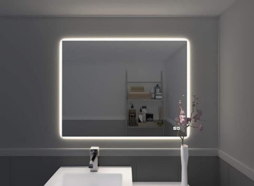 Espelho Bisotê Com Led Atrás Touch De 170 X 60cm