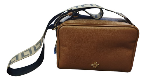 Bolsa Transversal Luz Da Lua Em Couro Com Alças Logo 2000422