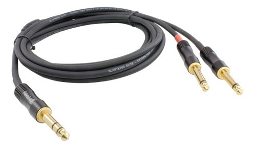 Cable 1/4 (6.5mm) Stereo A 2 Plug 1/4 Mono 