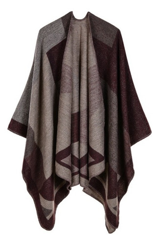 Poncho Capa Para Mujer Dama Chal Abrigo