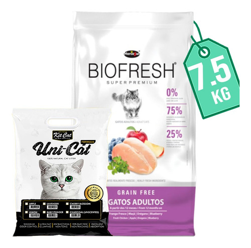 Alimento Biofresh Gato Adulto 7.5 Kg + Regalo 