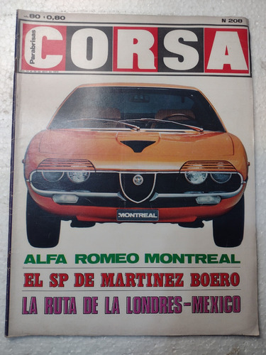 Revista Corsa Nº208 20 De Abril 1970