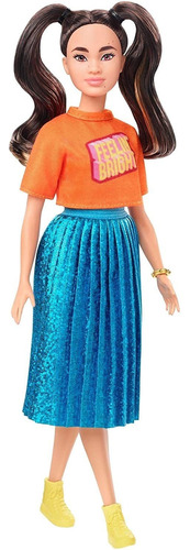 Barbie Fashionistas 145 Saia Azul Brilhante Mattel