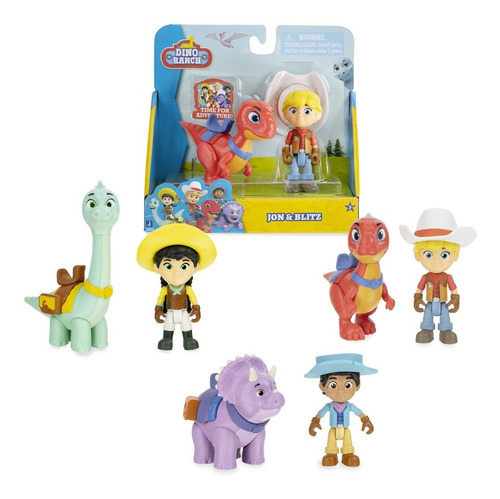 Dino Ranch 2 Figuras Muñeco 8cm Juguete Articulad-del Tomate