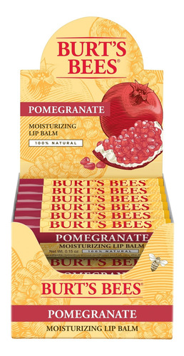 Bálsamo Labial Burts Bees Granada Lipbalm X12