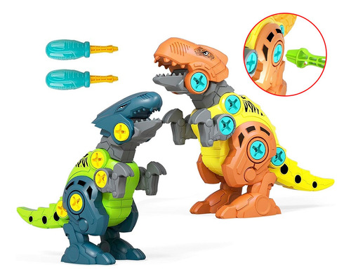 Set Dinosaurio Armable Juguete Didactico Educativo