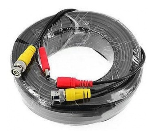 Cable Para Camara Seguridad Cctv Video Y Poder Bnc 20mt.