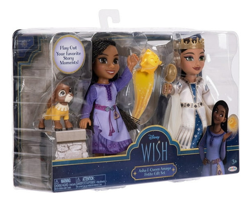 Disney Wish Set Asha Y Reina Amaya Figuras Pequeñas