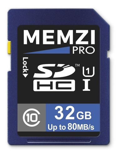 Memzi Class Pro 32 Gb Clase 10 80 Mb Tarjeta Memoria Sdhc Hs