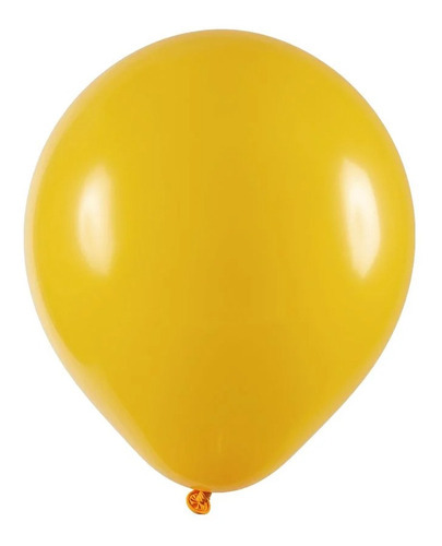 Balão Redondo Prof. Amarelo Ouro 9 23cm 50un - Art-latex