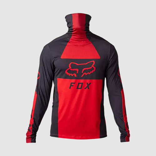 Polera Moto Ranger Drive Krux Sxs Con Cuello Rojo Fox