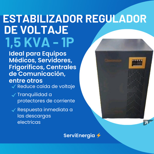 Estabilizador Avr Regulador De Voltaje 1.5 Kva - 1 P