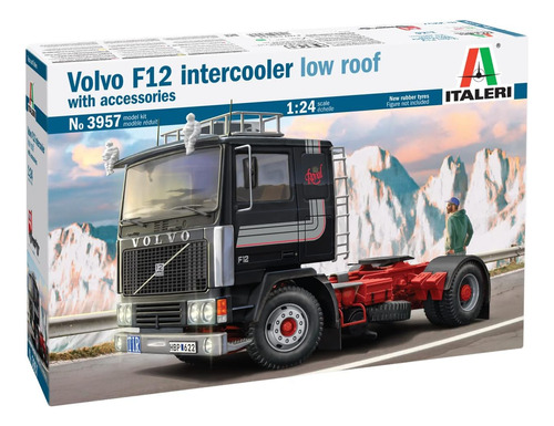 Italeri 3957 1:24 Volvo F-12 Intercooler Low Roof-construcci