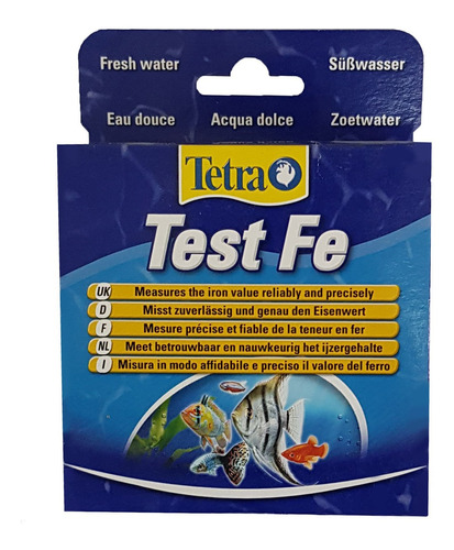 Test Medidor De Hierro Fe Para Acuarios De Agua Dulce Tetra