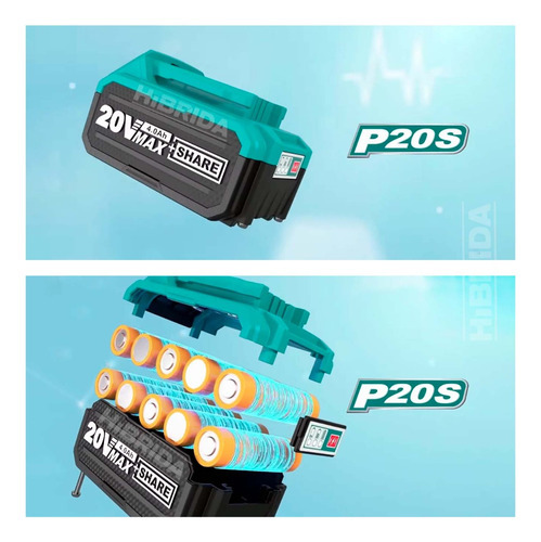 Martelo rotativo sem fio total de, industrial - motor sem escova, sem carbono - 2 J, suporte Sds Plus - com 2 baterias de íon de lítio de 4,0 ah, carregador e estojo - Trhli202287