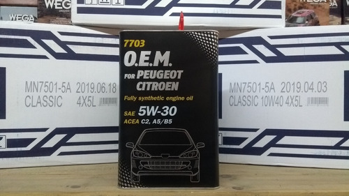 Lubricante O.e.m. Sintetico 5w30 Peugeot/citroen 4 L (lata)