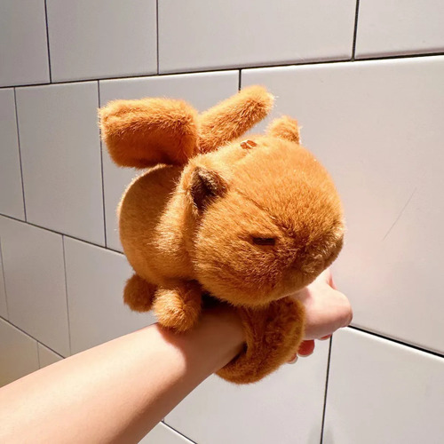 Pulsera Capybara Slap, Juguete De Peluche, 3 Piezas