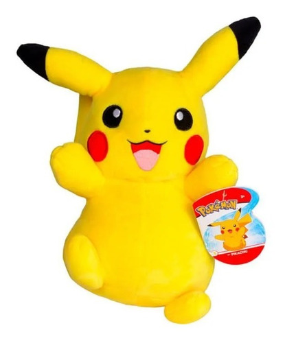 Imagem 1 de 3 de Pokémon Pelúcia 8'' Pikachu Wct Tomy