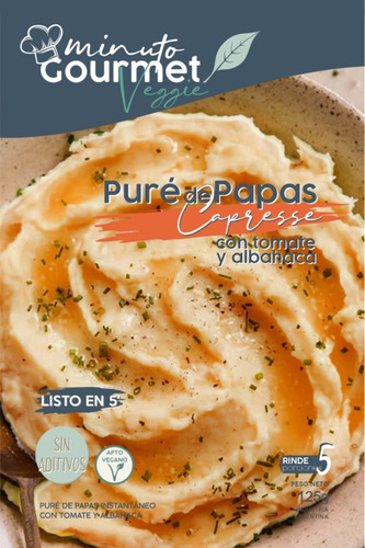 Imagen 2 de 5 de Pure De Papas Capresse - Minuto Gourmet Veggie