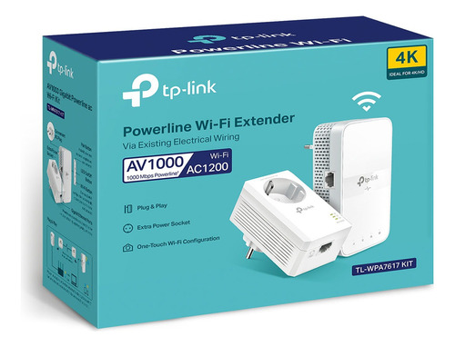  Tp-link Tl-wpa7617 Kit - Powerline Wifi Ac1200/plc 1000mbs