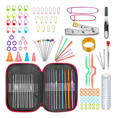 Set De Crochet De 100 Piezas Para Tejer Y Accesorios